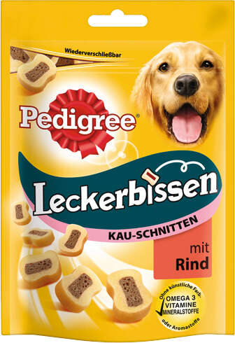 Pedigree Hundeleckerlis Leckerbissen Kauschnitten